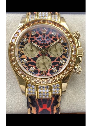 Reloj Rolex Daytona 116598 Leopardo Oro Amarillo Superclon