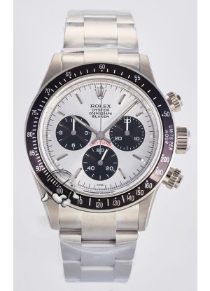 Réplica suiza del Rolex Daytona Paul Newman con esfera de acero y movimiento 4130 modificado a medida