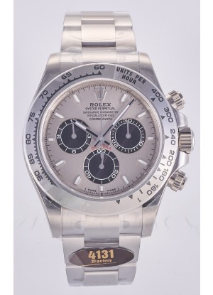Reloj Rolex Daytona 126509 con esfera plateada, marcadores de bastón y MVMNT con volante de inercia variable, superclon