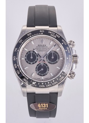 Reloj Rolex Daytona 126509 con esfera plateada, marcadores de bastón y MVMNT con volante de inercia variable, superclon