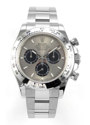 Reloj Rolex Daytona 126509 con esfera plateada, marcadores de bastón y MVMNT con volante de inercia variable, superclon