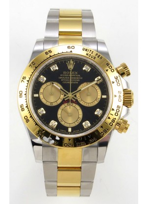 Reloj Rolex Daytona 126503 bicolor con esfera negra y MVMNT con volante de inercia variable, superclon