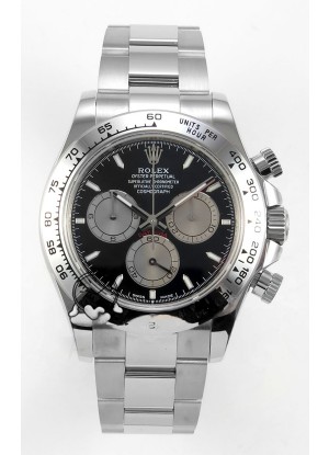 Reloj Rolex Daytona 126509 con esfera negra, marcadores de bastón y MVMNT con volante de inercia variable, superclon