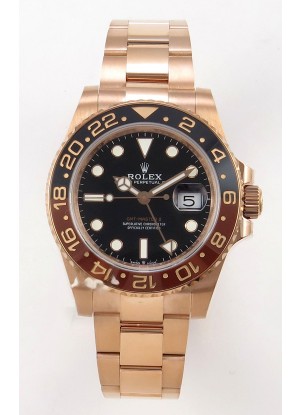GMT Masters 126715CHNR Oro Rosa Cal.3285 MVMNT con volante de inercia variable Superclon
