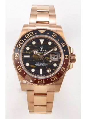 GMT Masters 126715CHNR Esfera de hierro tigre Cal.3285 MVMNT con volante de inercia variable Superclon