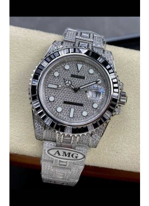 Reloj réplica suizo Rolex Submariner 116610 Iced Out Edition 1