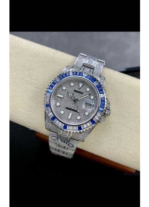 Reloj réplica suizo Rolex Submariner 116610 Iced Out Edition 4