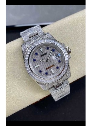 Reloj réplica suizo Rolex Submariner 116610 Iced Out Edition 11