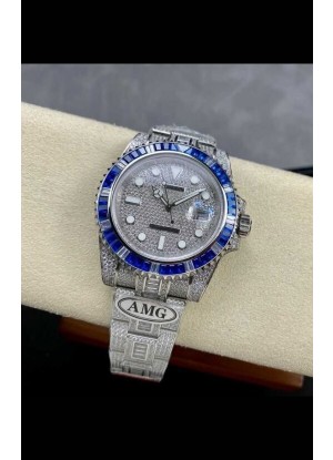 Reloj réplica suizo Rolex Submariner 116610 Iced Out Edition 13