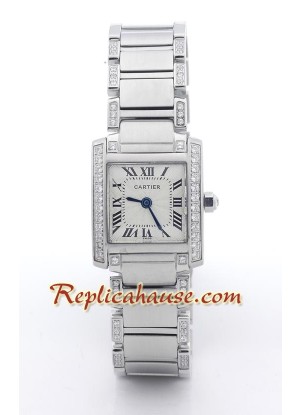 Cartier Tank Francaise Suizo - - Dama - tamaño