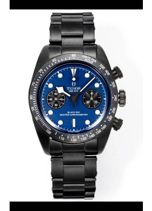 Reloj Tudor Heritage Black Bay Chrono con esfera azul, réplica de alta calidad, 41 mm