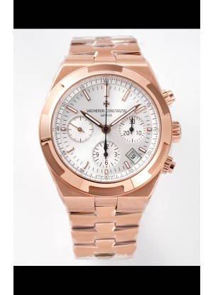 Reloj Vacheron Constantin Overseas Cronógrafo con Esfera de Acero y Oro Rosa Superclon