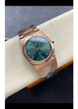 Vacheron Constantin Historiques 222, Reloj súper clonado con esfera verde y oro rosa