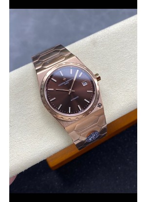 Vacheron Constantin Historiques 222, Reloj súper clonado con esfera marrón en oro rosa