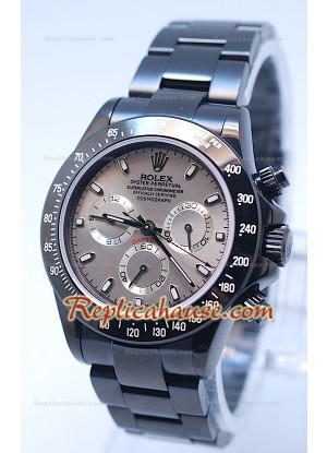 Rolex Daytona Cosmógrafo Project X Design Negro Oscuro Edición Series II - Esfera Gris