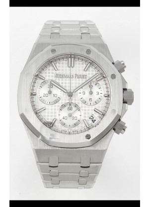 Réplica del Reloj  Audemars Piguet Super Clone Royal Oak 26240 con Dial Blanco.