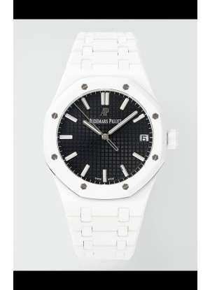 Réplica del Reloj Audemars Piguet Royal Oak 15500 de Cerámica Blanca, Superclon
