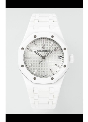 Réplica del Reloj Audemars Piguet Royal Oak 15500 de Cerámica Blanca, Superclon