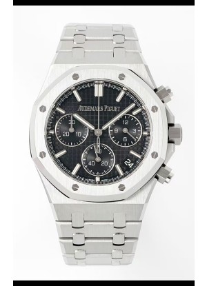 Audemars Piguet Super Clone Royal Oak Cronógrafo 26240 - Acero 904L con Dial Negro 41 MM