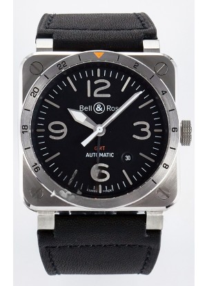 Bell & Ross BR03-93 GMT Edition Dial Negro Reloj Réplica Espejo 1:1 