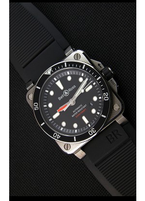 Bell & Ross BR03-92 Reloj Réplica Suizo de Acero versión Buzo a espejo 1:1