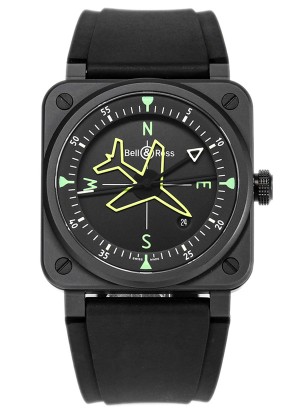 Bell and Ross BR03 Gyrocompass Reloj Revestido PVD Réplica Suiza 41MM