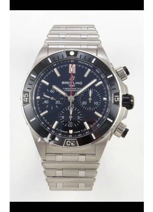 Breitling Chronomat Super Clone B01 42 Reloj Edición Suiza Acero 904L Dial Negro