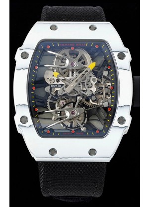 Richard Mille RM027-02 Rafael Nadal Genuino Movimiento Tourbillon Reloj Réplica a Espejo 1:1