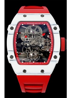 Richard Mille RM027-02 Rafael Nadal Genuino Movimiento Tourbillon Reloj Réplica a Espejo 1:1