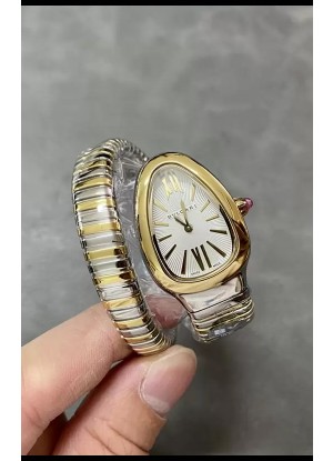 Bvlgari Edición Serpenti Reloj Caja Dos Tonos Oro Amarillo en Calidad Espejo 1:1