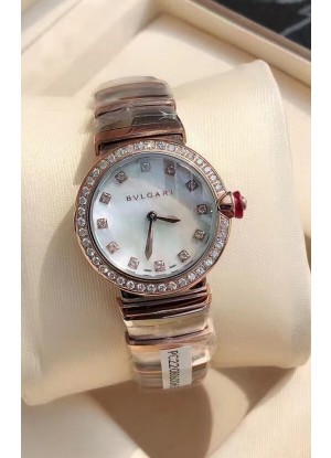 Bvlgari Edición LVCEA Reloj en Acero Oro de Dos Tonos - Réplica Espejo 1:1