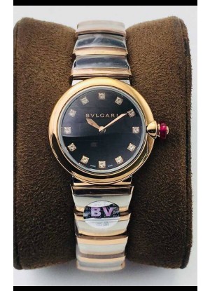 Bvlgari LVCEA Edition Reloj en Dos Tonos Acero Oro Rosado - Réplica a Espejo 1:1