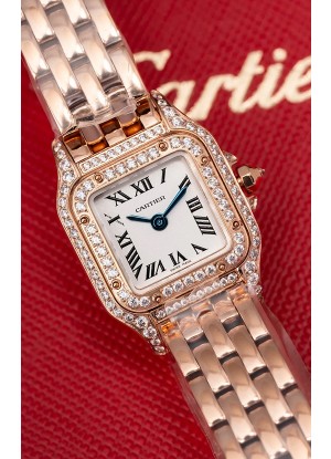Cartier PANTHERE Superclone 20MM Reloj Réplica Suizo Caja en Oro Rosado