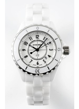Chanel J12 Ladies Reloj Caja Cerámica Blanca Reloj Réplica Espejo 1:1