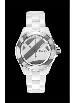 Chanel J12 Untitled Reloj Caja Cerámica Blanca Reloj a Espejo 1:1 - 38MM Movimiento Automático