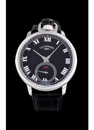 Chopard Louis-Ulysse The Tribute Reloj Suizo Dial Negro de Acero Inoxidable