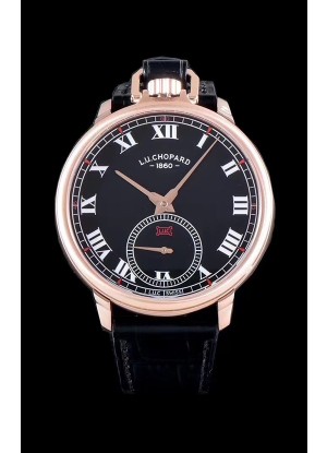 Chopard Louis-Ulysse The Tribute Reloj Suizo de Oro Rosado con Dial Negro