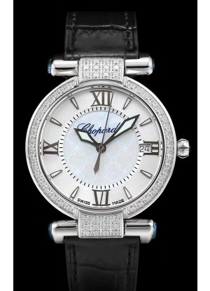 Chopard Imperiale White Dial Swiss Automatic Replica Watch in 904L Steel 
