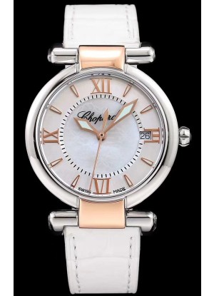 Chopard Imperiale White Dial Swiss Automatic Replica Watch in 904L Steel 