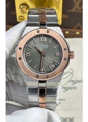 Chopard Alpine Eagle Dial Gris Oro Rosado Dos Tonos Super Clone Reloj Réplica 
