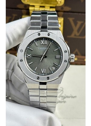 Chopard Alpine Eagle Acero Inoxidable Dial Gris Super Clone Reloj Réplica 