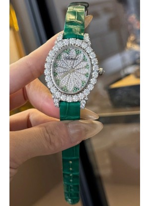 Chopard Super Clone L'Heure du Diamant Moissanitas Reloj Acero Inoxidable 34MM