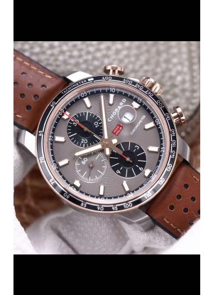 Chopard Classic Racing Cronógrafo Reloj Réplica Espejo 1:1 en Caja de Acero - Dial Gris