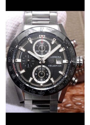Tag Heuer Carrera Heuer 01 Reloj Réplica Suizo Caja de Acero Bisel de Cerámica 43MM