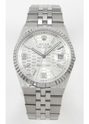 Rolex Land-Dweller 127334 Azul Hielo Diseño Panal Abeja 40MM Reloj Réplica Suizo