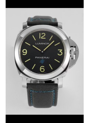 Panerai Luminor Base Logo PAM00774 Dial Negro en Calidad Espejo 1:1 - Acero 904L en Correa de Lona