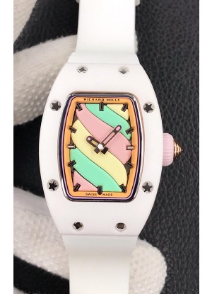 Richard Mille RM-07 Bon Bon Cerámica Blanca Reloj Réplica Suizo Ladies 1:1
