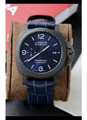 Panerai Super Clone Luminor PAM1664 Automatic Dial Azul 42MM Carbotech Réplica Suiza