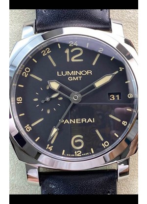 Panerai Luminor 1950 PAM00531 Edición GMT Dial Negro - Réplica Espejo 1:1