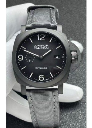 Panerai Luminor Super Clone PAM1467 Bi-Tempo Titanium Watch 42MM
